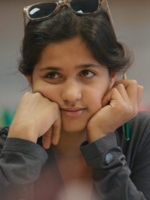 #2 - Israa in school in Germany, from ONE IN A MILLION, a Frontline Features release. Courtesy of Keo Films and Jack MacInnes